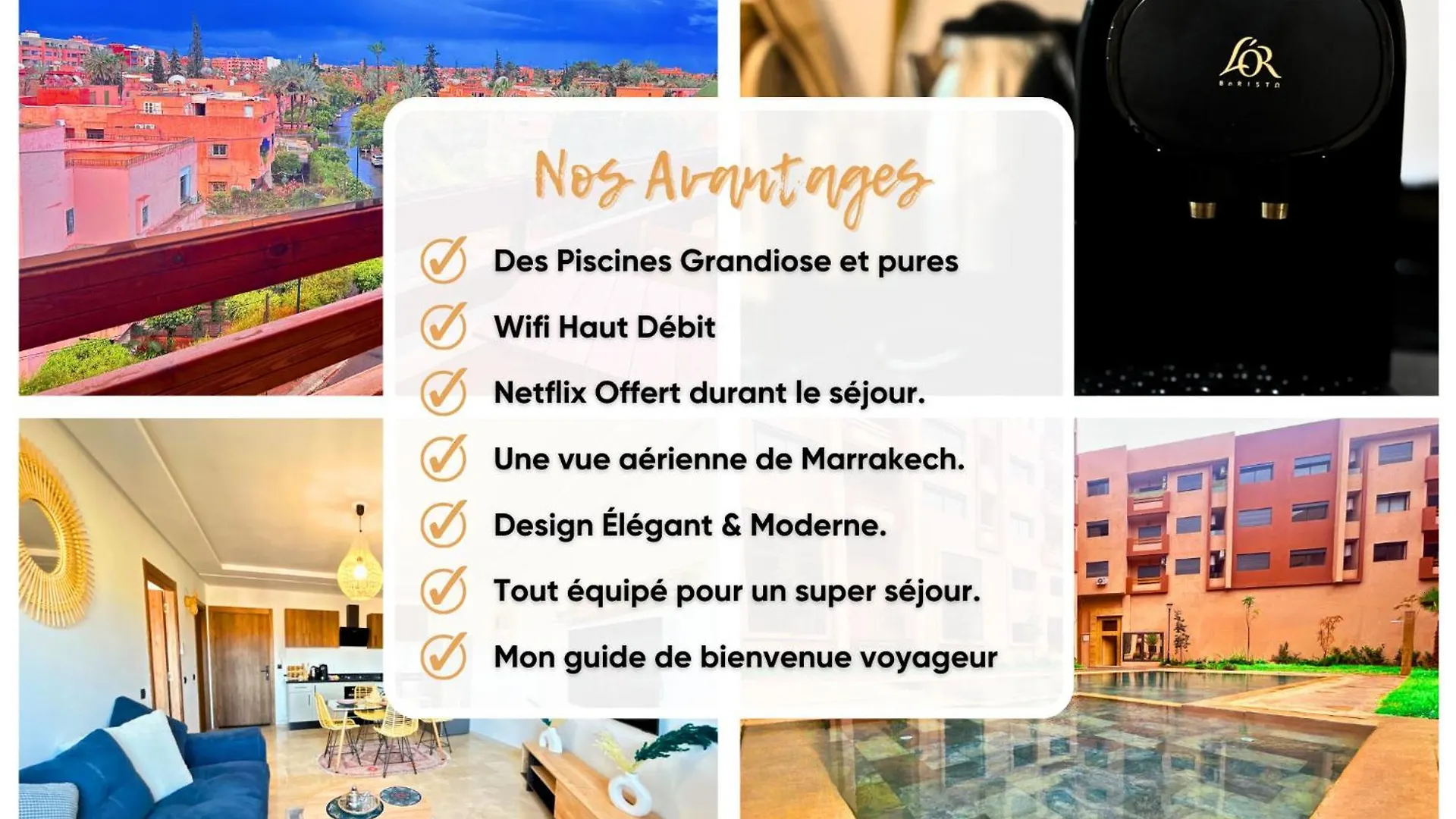 Le Cosy De Gueliz Avec Piscine Et Belle Vue Apartamento Marraquexe